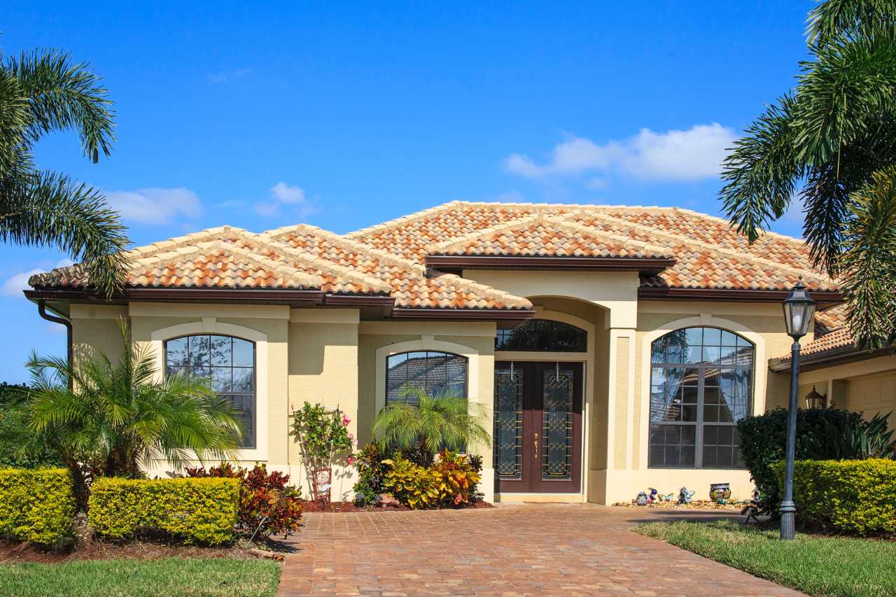 Palm Bay home with hurricane-resistant tile roofing installed by ERS Construction Services